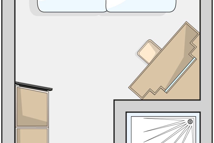 Marella Cruises Marella Explorer 2 Inside Cabin 2 Beds Floor Plan.png